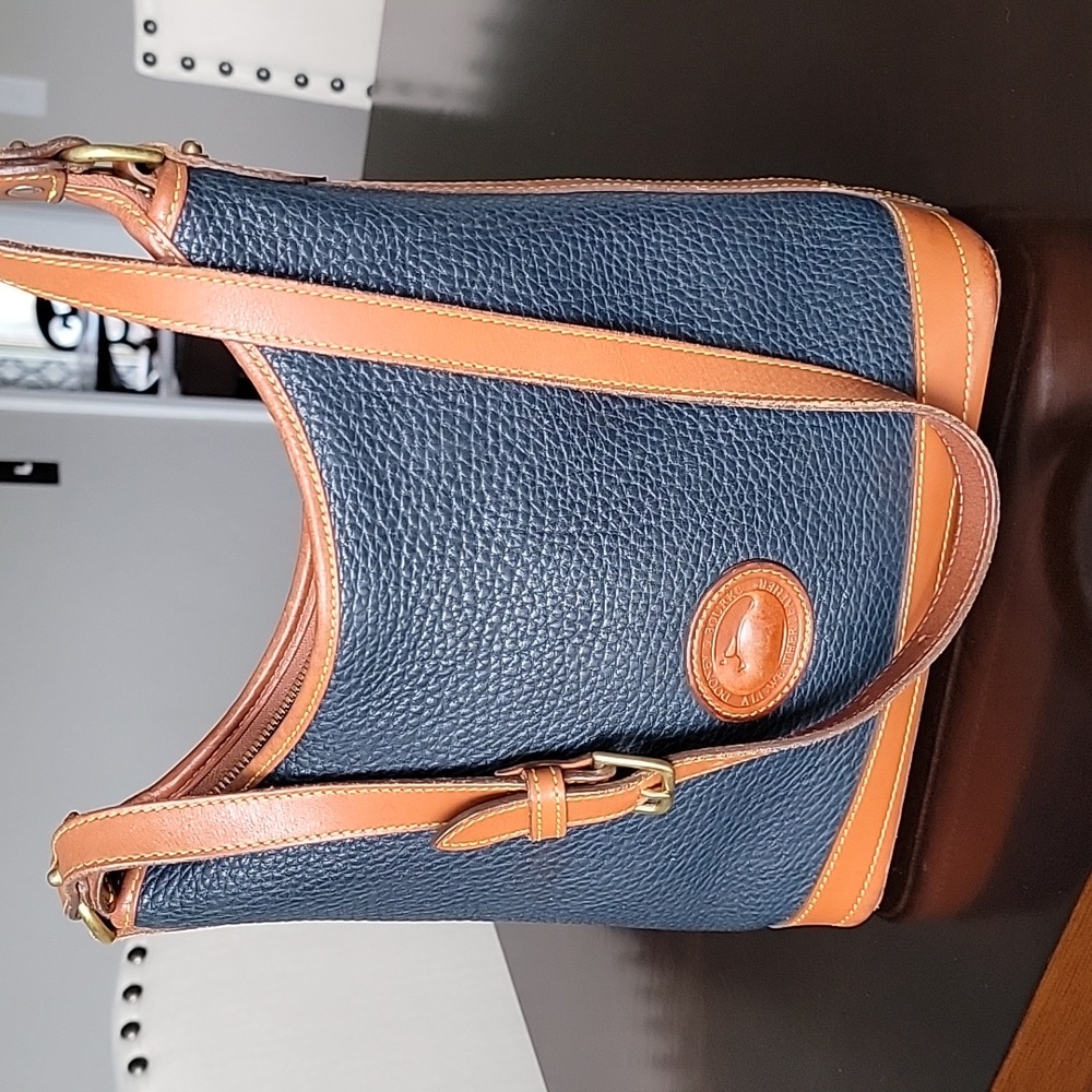 Vintage Dooney and Bourke blue hobo shoulder bag